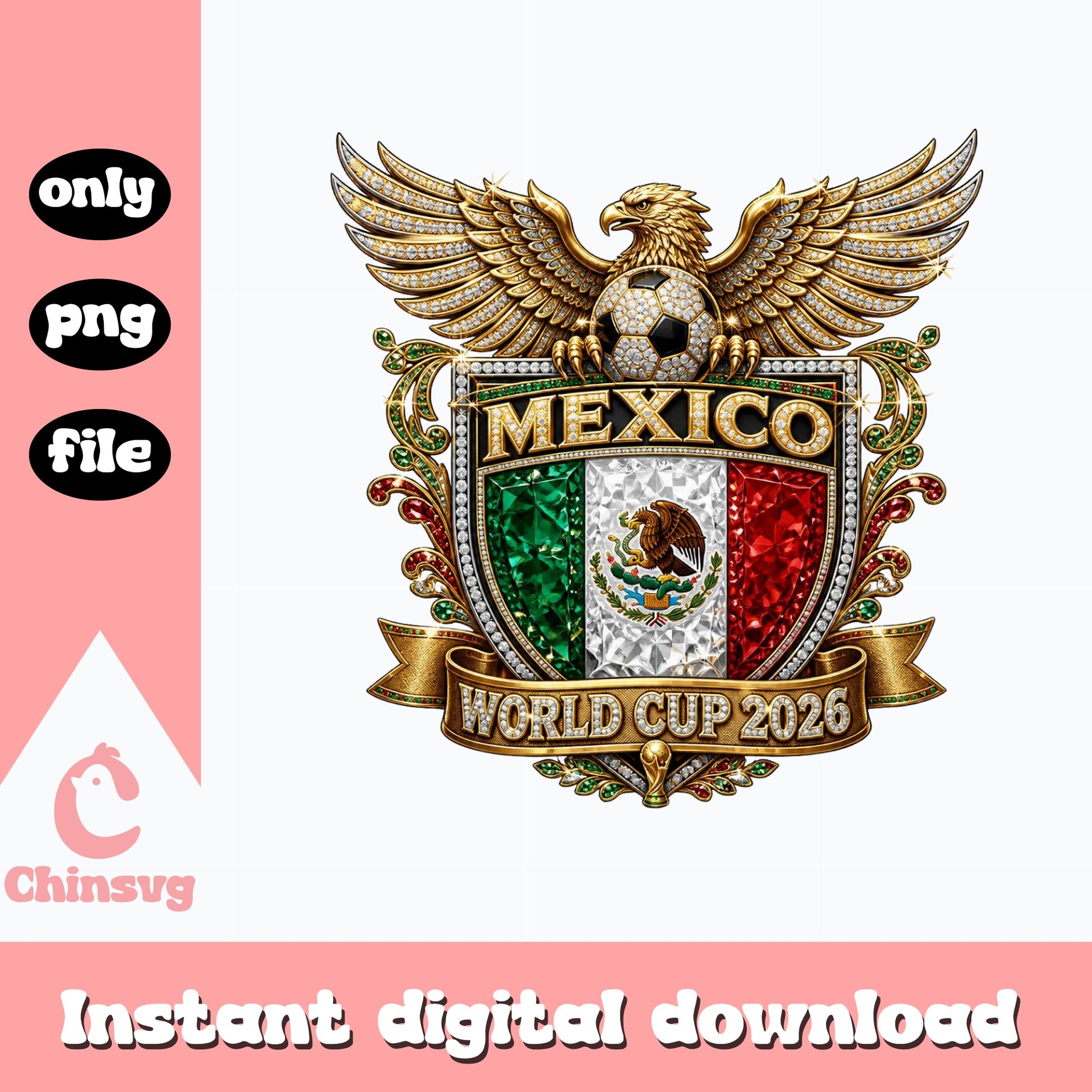 Mexico World Cup 2026 Soccer PNG, Mexico Flag PNG, Football PNG