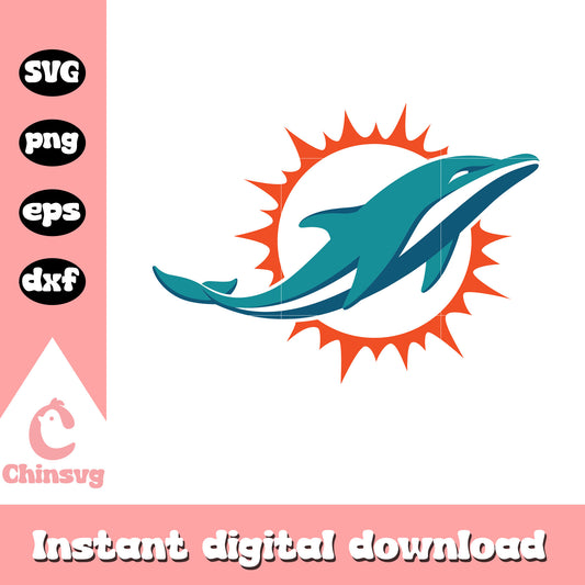 Miami Dolphins nfl logo team svg,  nfl today svg