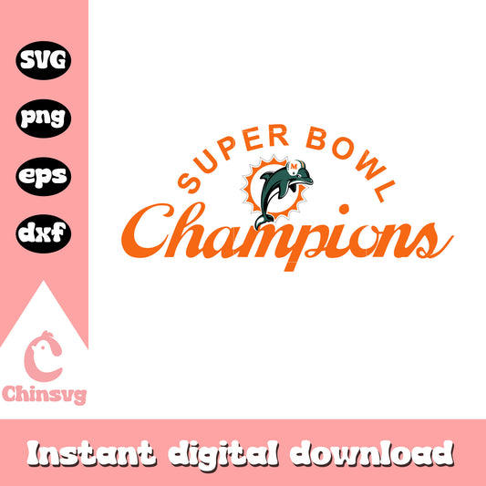 Miami dolphins super bowl champions svg, new york giants football logo svg
