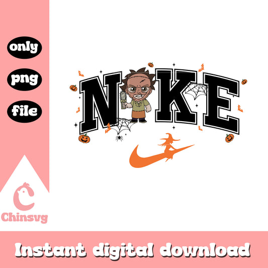 Michael Myers chibi killers Nike logo png, michael myers chibi png