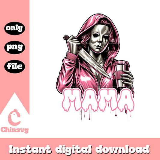 Michael Myers pink mama png, Michael Myers png, mama png