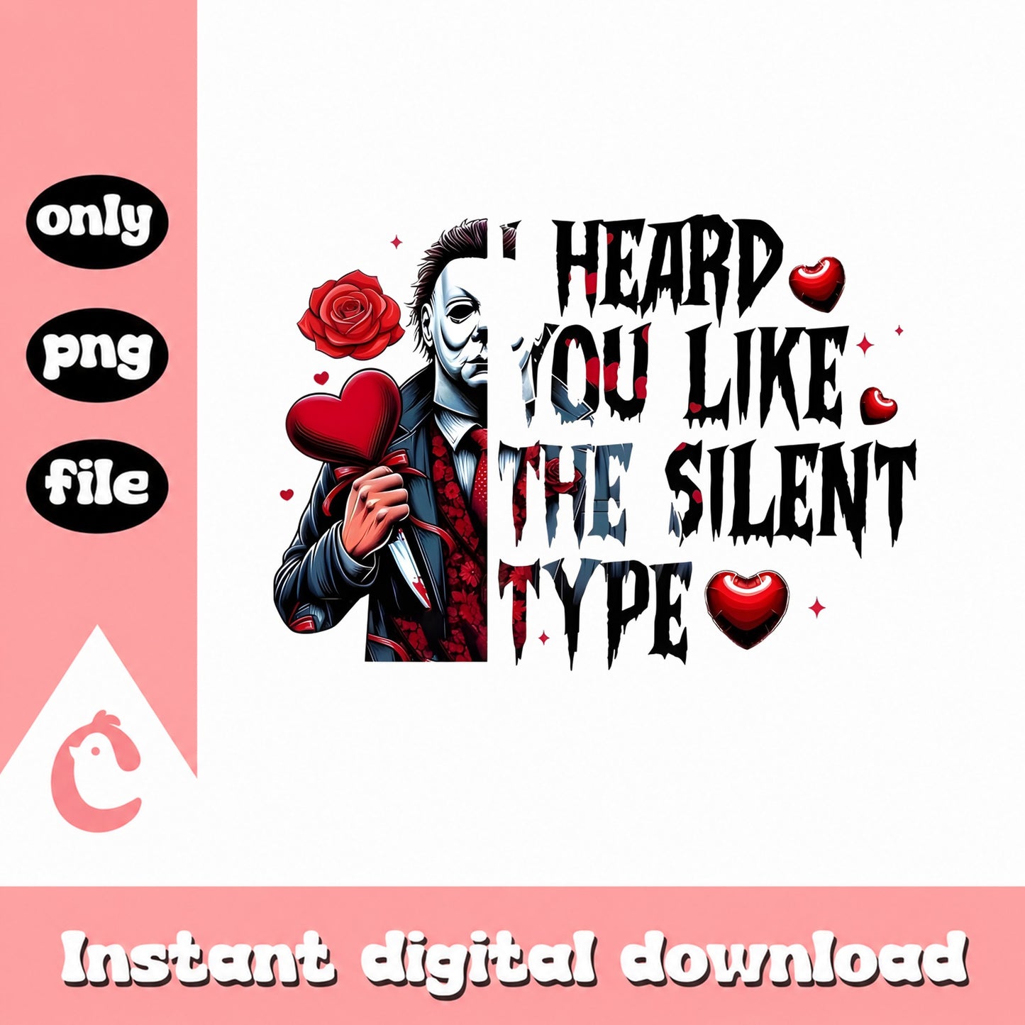 Michael Myers Valentine SVG, Horror Movie SVG, Valentine PNG