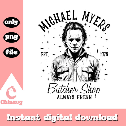 Michael myers est 1978 butcher shop png, michael myers png
