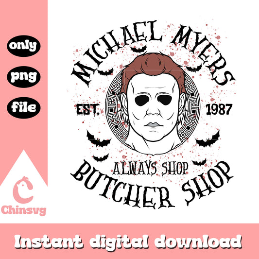Michael myers est 1987 alway stop butcher stop png, Michael myers png