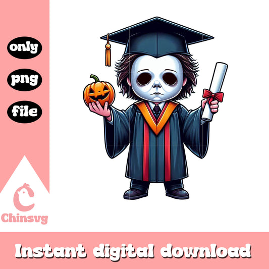 Michael myers graduation png, michael audrey myers halloween png