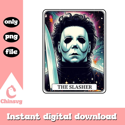 Michael myers halloween tarot card png, good horror movies png