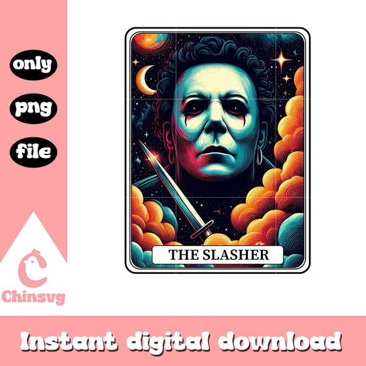 Michael myers horror halloween movie png, halloween tarot png