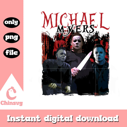 Michael myers the killer poster png, michael myers poster png