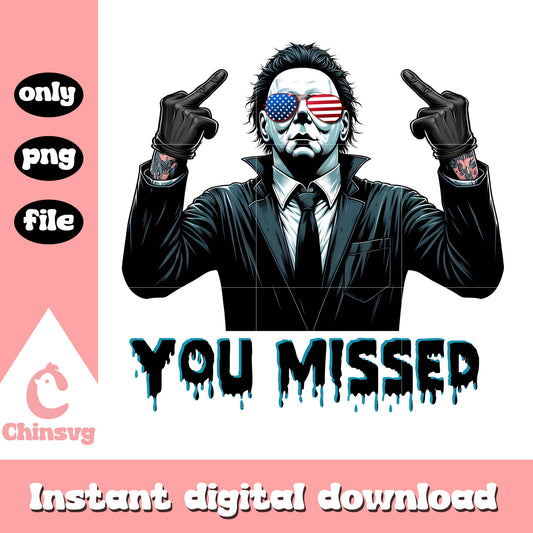 Michael myers you missed middle hand png, horror characters png