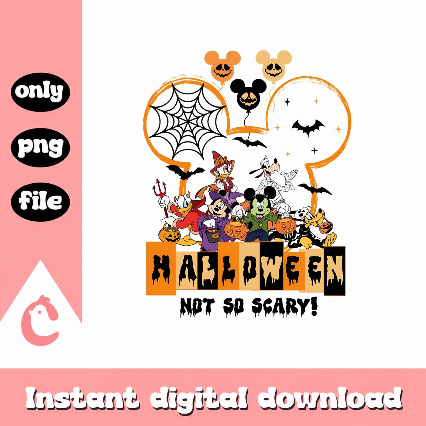 Mickey And Friends Halloween PNG, Disney Halloween Clipart, PNG