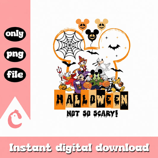 Mickey And Friends Halloween PNG, Disney Halloween Clipart, PNG