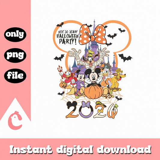 Mickey And Friends Halloween Party PNG, Disney Halloween 2020, PNG File