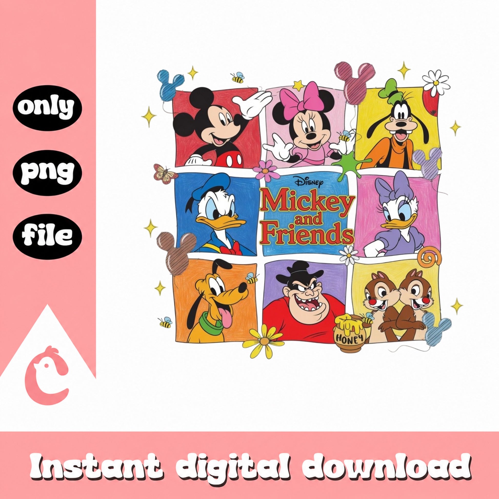 Mickey And Friends PNG, Disney Characters PNG, Mickey Mouse PNG