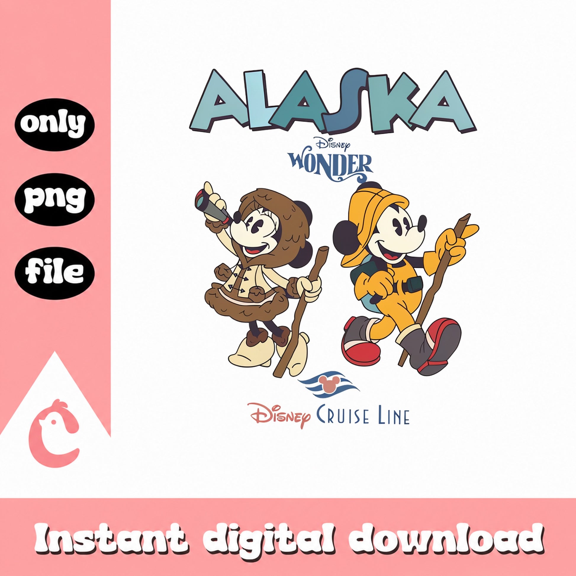 Mickey Mouse Alaska Wonder PNG, Disney Cruise Line PNG, PNG File