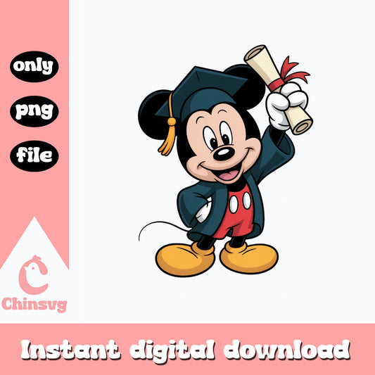 Mickey Mouse Graduation PNG, Disney Graduate PNG, Class Of 2025 PNG