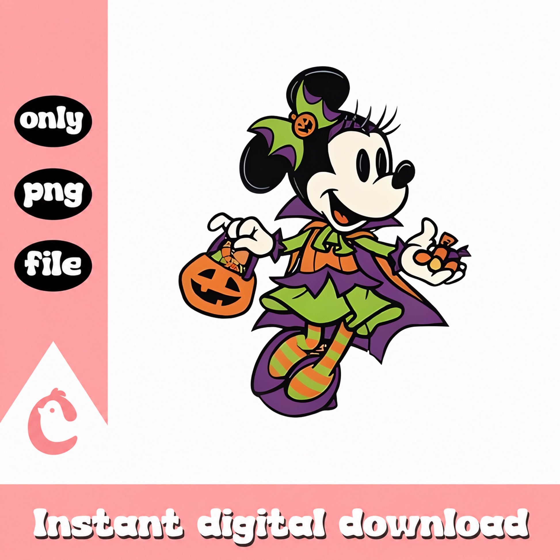 Mickey Mouse Halloween SVG, Disney Witch Costume, PNG File