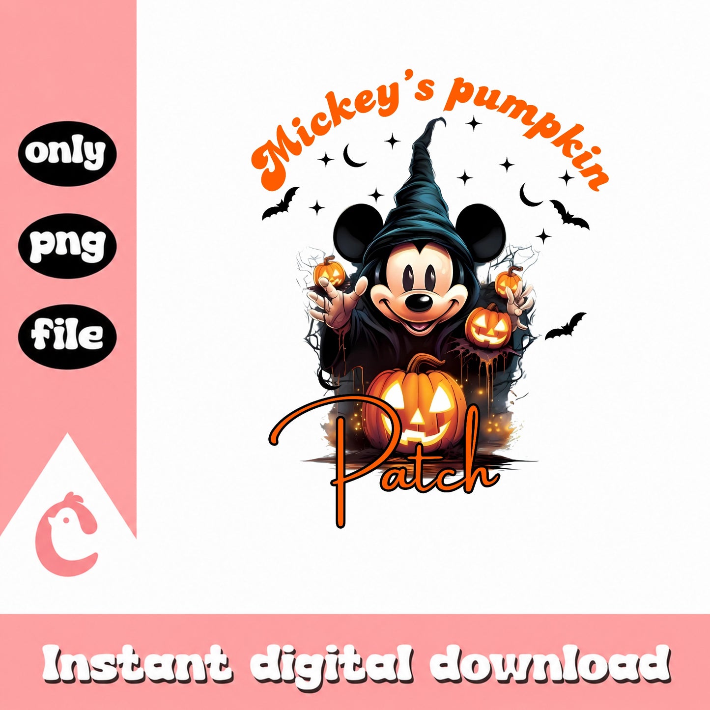 Mickey Pumpkin Patch Halloween PNG, Mickey Mouse PNG, Disney Halloween PNG