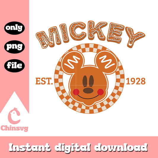 Mickey est 1928 gingerbread png, mickey gingerbread​ png