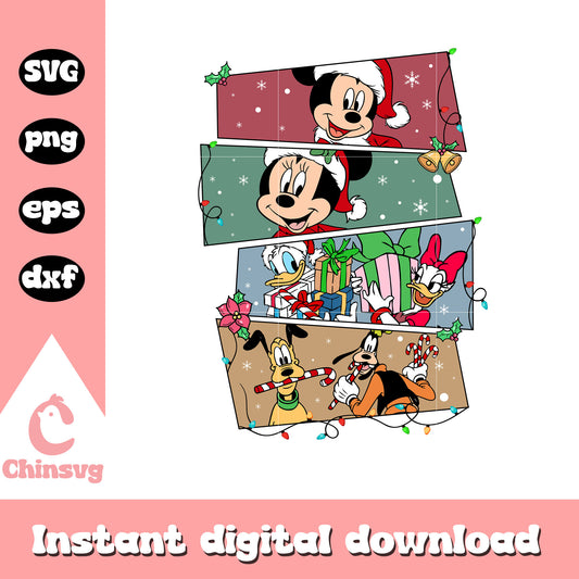 Mickey friends christmas svg, mickey and friends svg, disney christmas svg