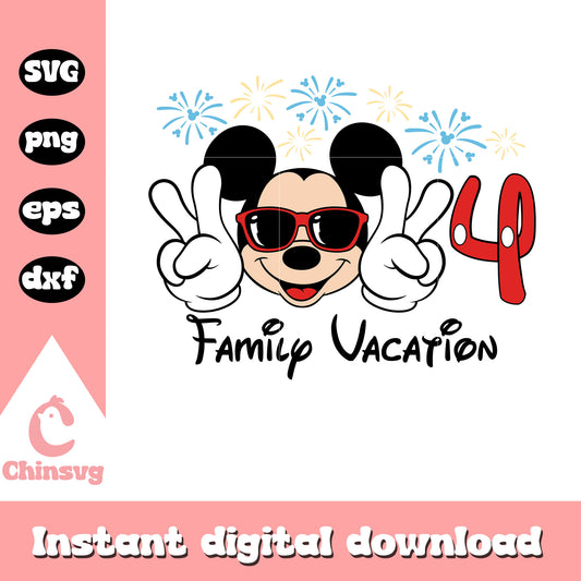 Mickey head 2024 family vacation svg, mickey mouse face​ svg