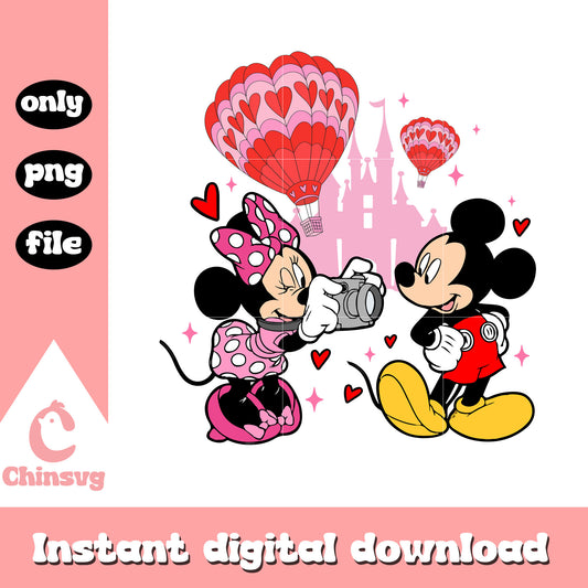 Mickey minnie valentine day png, minnie and mickey valentines​ png
