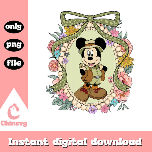Mickey mouse character mirror design png
