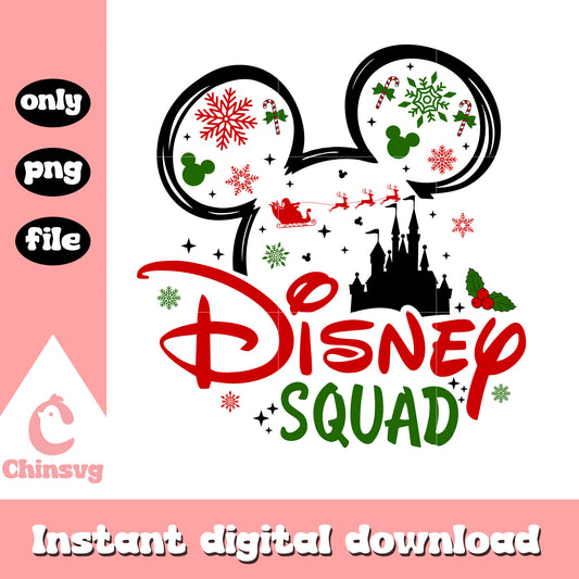 Mickey mouse ears disney squad christmas png, disney christmas ears​ png
