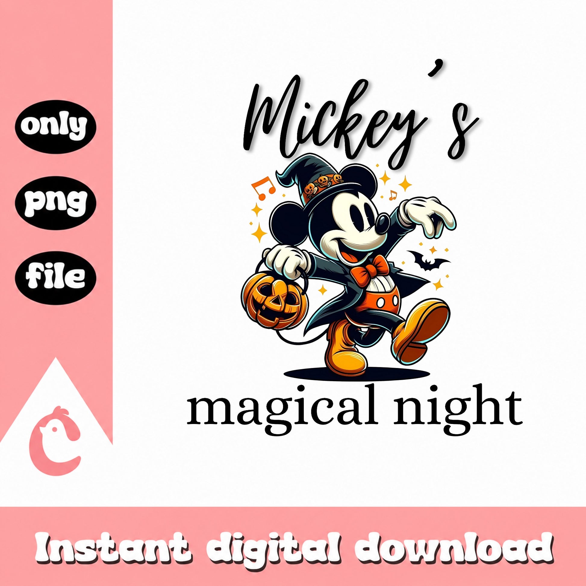 Mickey's Magical Night Halloween PNG, Mickey Mouse PNG, Disney Halloween PNG