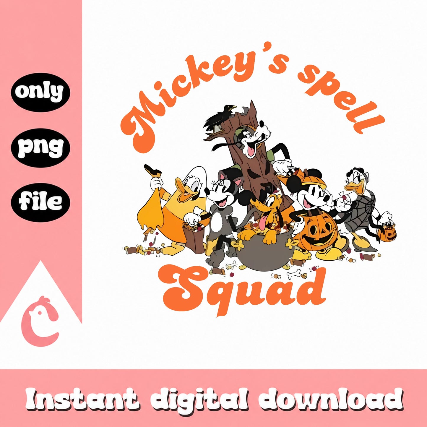 Mickey's Spell Squad Halloween PNG, Disney Halloween PNG, Mickey Mouse PNG