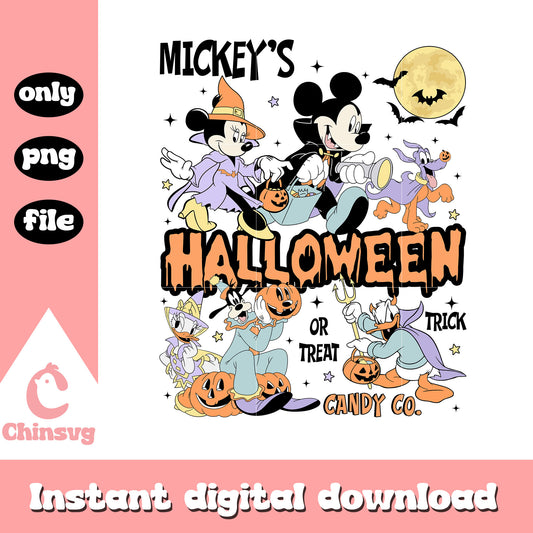 Mickey's halloween disney cartoon png, halloween mickey png