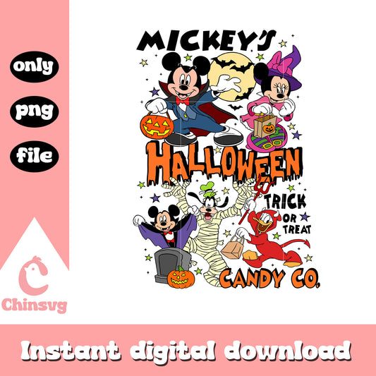 Mickey's halloween trick or treat png, mickey character png, disneyland png