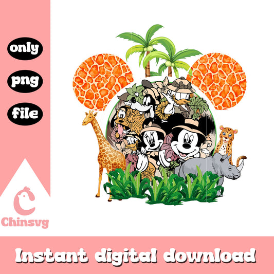 Mickey and friends disney animal png, wild animal kingdom png