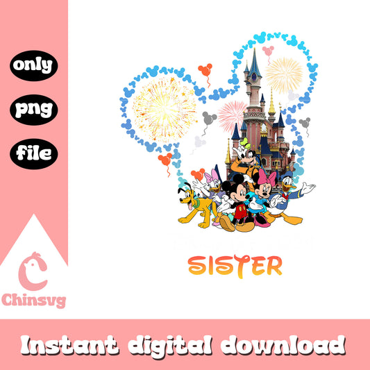 Mickey and friends disney sister png, mickey png, disney png