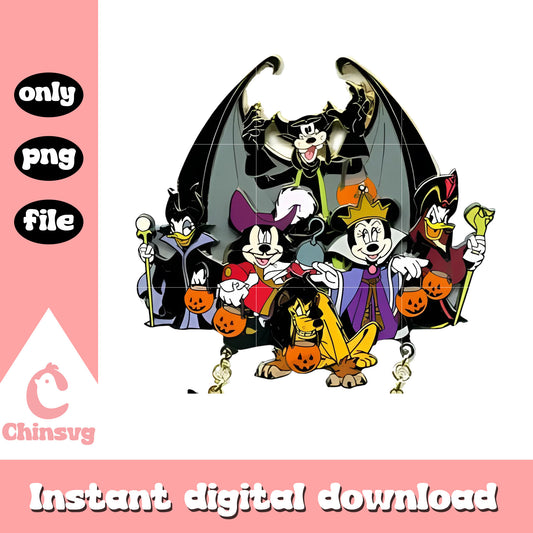 Mickey and friends halloween costume png, disney friends png