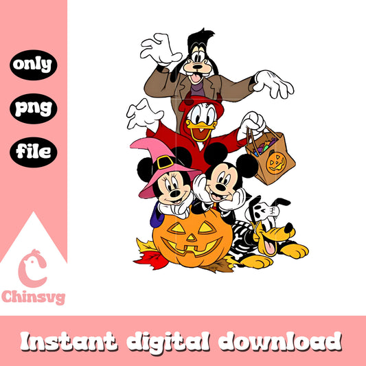Mickey and friends halloween costume png, disney world png