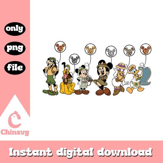 Mickey and friends mickey balloon png, mickey mouse png