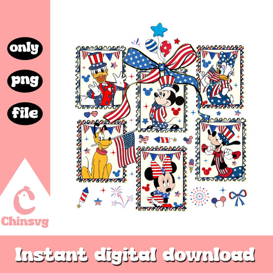 Mickey and friends photo freedom day png, mickey cartoon png