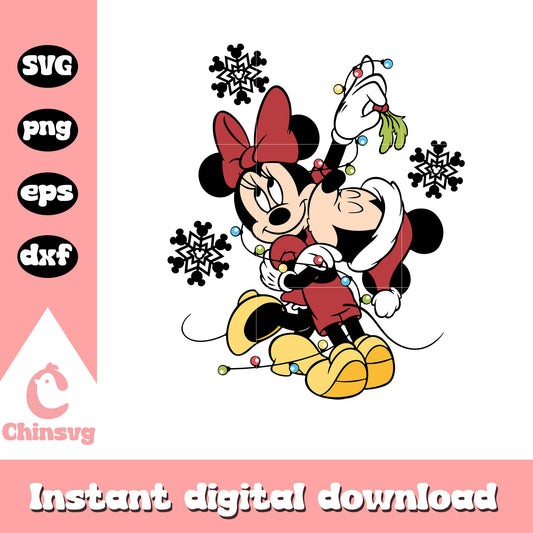 Mickey and minnie christmas outtfits svg, disney christmas clothes svg
