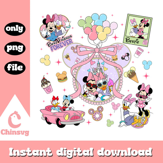 Mickey characters doodle cute wall mirror png, mickey friends png