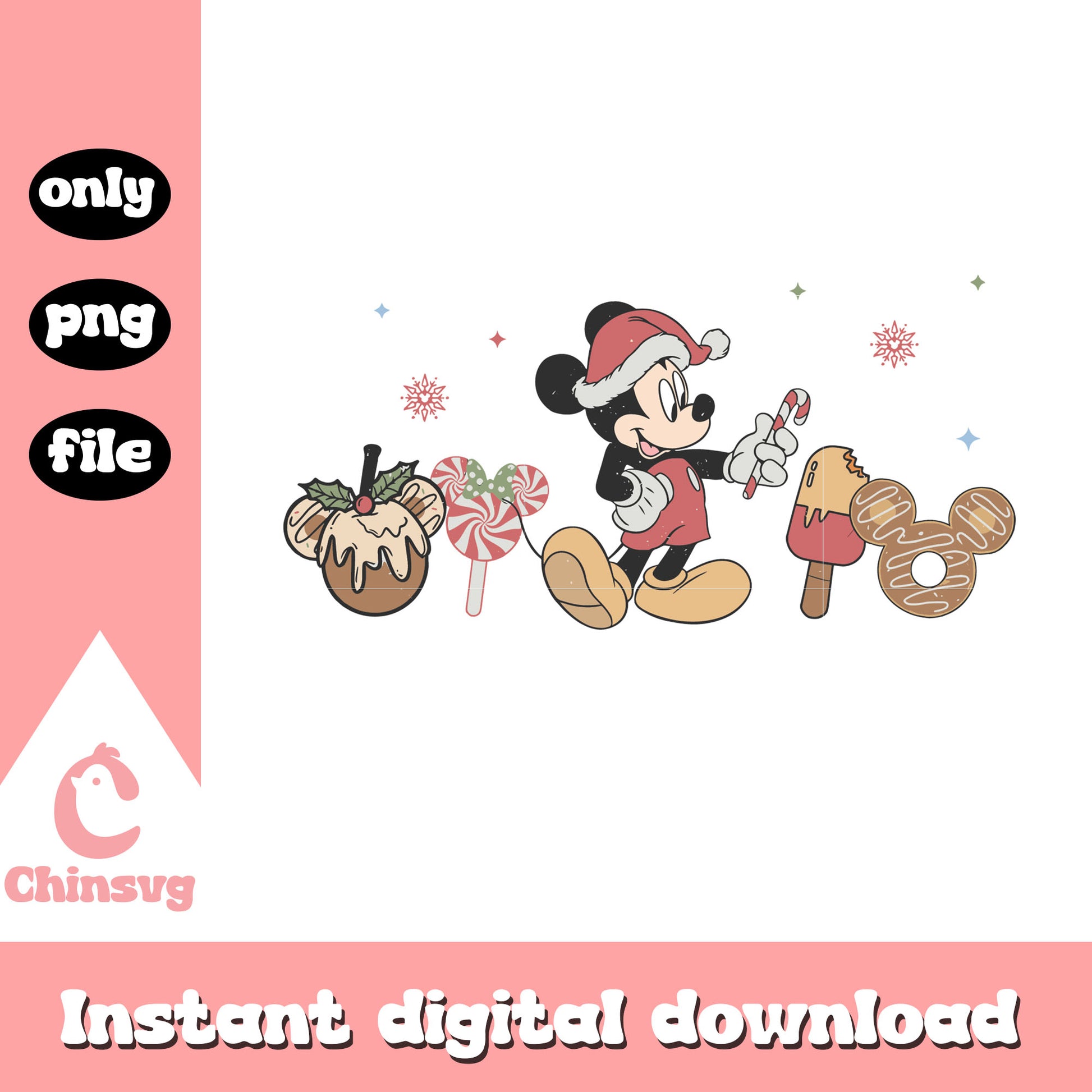 Mickey disney christmas cookies png, disney mickey movie png