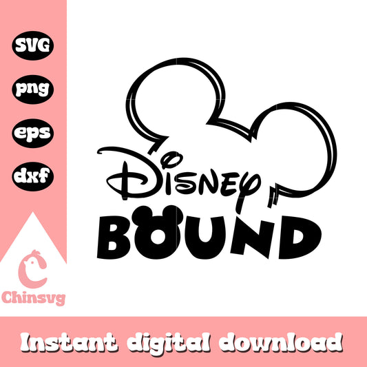 Mickey ears disney bound svg, mickey mouse ears svg, disney bound svg
