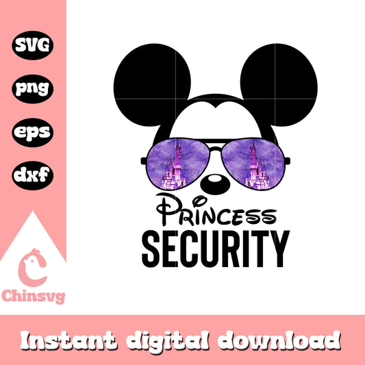 Mickey ears princess security svg, Mickey ears svg, disney svg