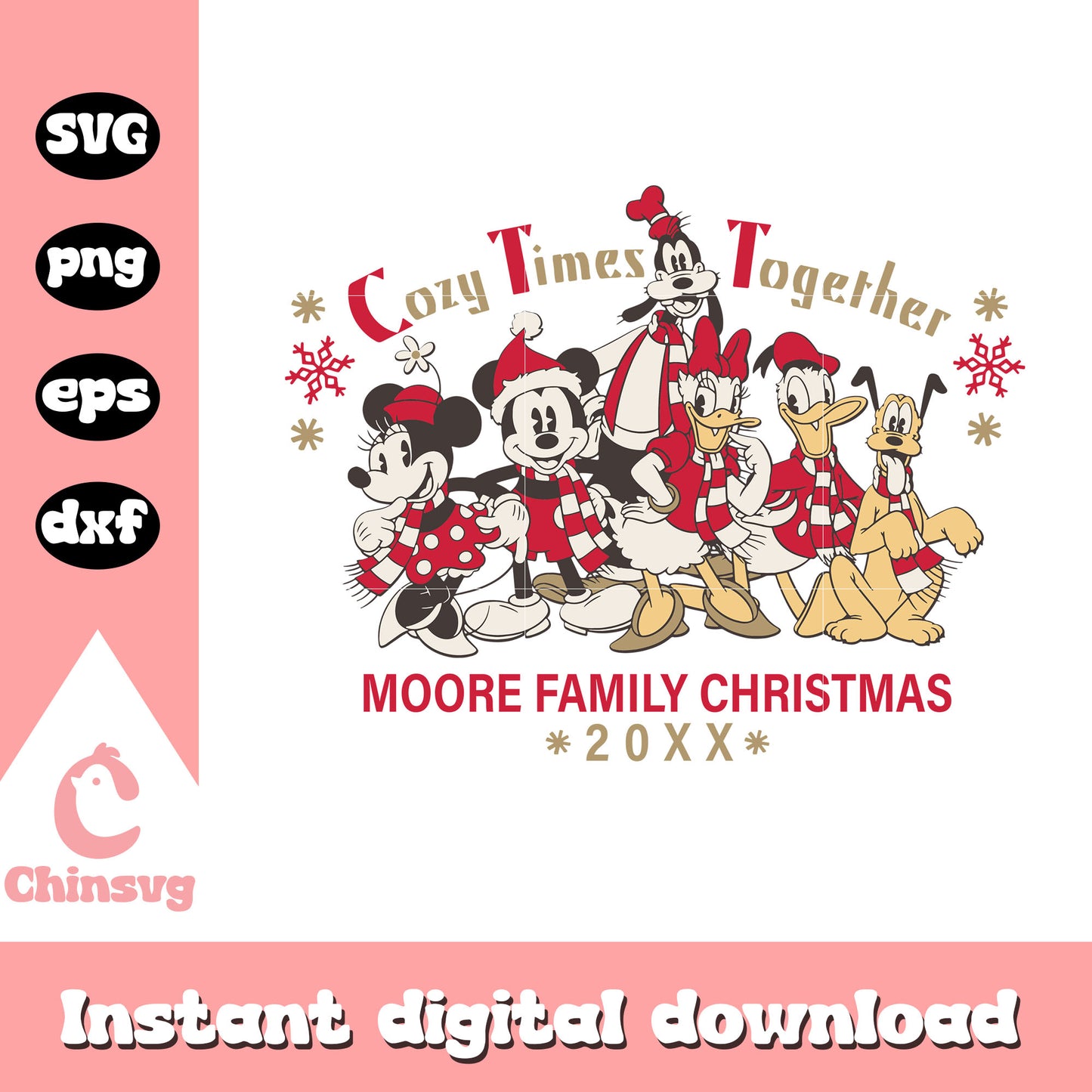 Mickey friend cozy times together christmas svg, mickey and friends​ svg