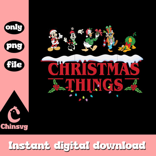 Mickey friends christmas things png, mickey and friends christmas​ png