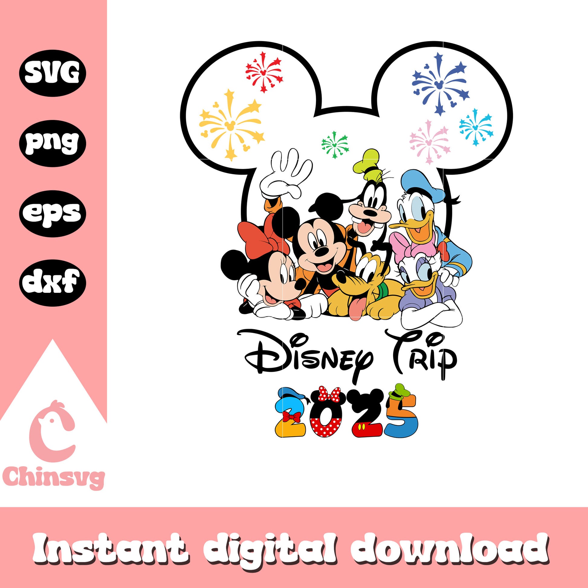 Mickey friends disney trip 2025 svg, disney world trip svg