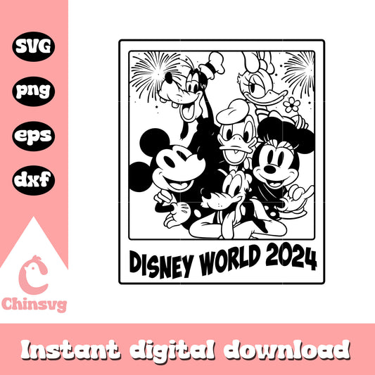 Mickey friends disney world 2024 svg, mickey and friends svg, disney world svg