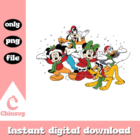 Mickey friends have fun for christmas png, disney best friends png