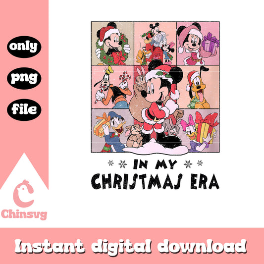 Mickey friends in my christmas era png, mickey and friends christmas png