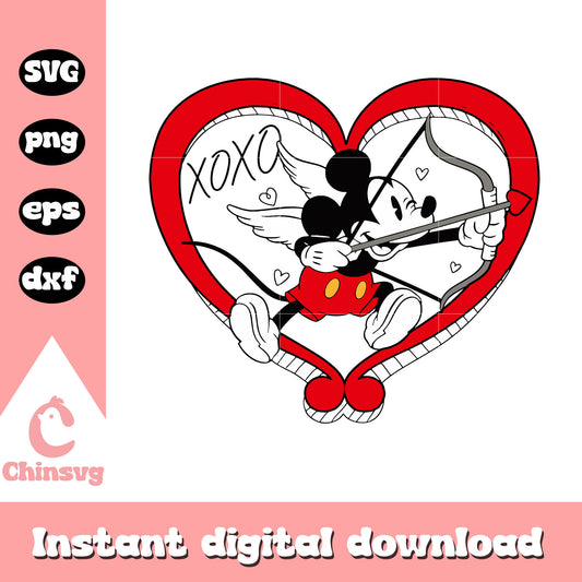 Mickey god of love valentine svg, god of love svg, disney svg