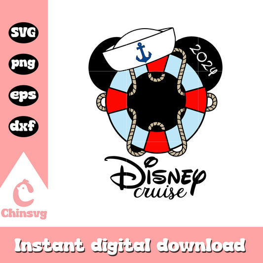 Mickey head disney cruise 2024 svg, mickey head svg, disney cruise svg